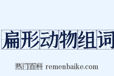 扁形动物组词是什么意思的图片